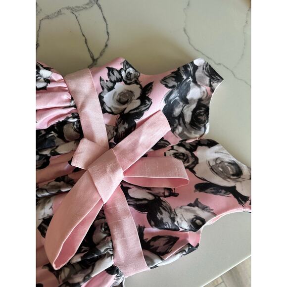 Jayne Copeland Girls' Floral Print Shantung Dress - Picture 4 of 6